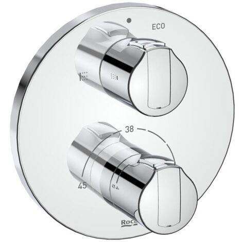 ROCA A5A0D09C00 T-1000 ROUND Grifo Termostático Empotrable para Baño-Ducha Cromo - ref: A5A0D09C00