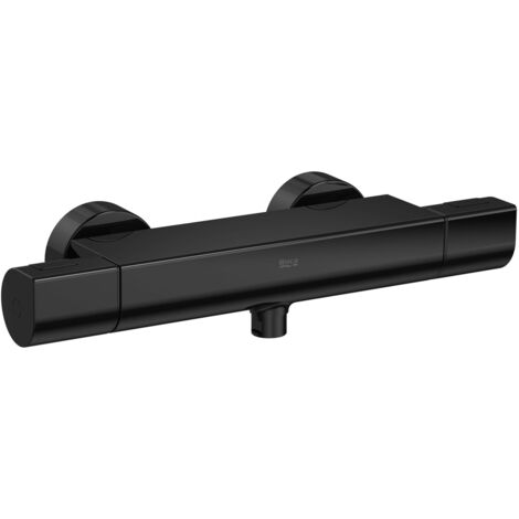 ROCA A5A142ECN0 T-1000 ROUND Grifo Termostático Exterior Ducha Negro Titanio - ref: A5A142ECN0