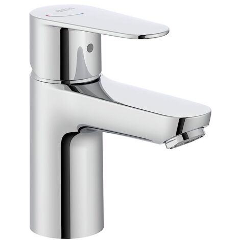 Roca A5A324FC00 Miscelatore lavabo Victoria Plus, corpo liscio, Cold Start, cromato