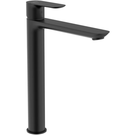 ROCA A5A346ENB0 CALA Grifo Monomando Lavabo Con Caño Alto Cuerpo Liso Cold Start Negro Mate - ref: A5A346ENB0