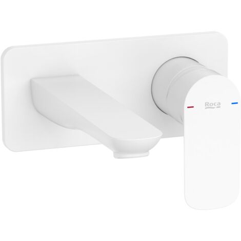 ROCA A5A356EB00 CALA Grifo Monomando Empotrable Lavabo Blanco Mate - ref: A5A356EB00