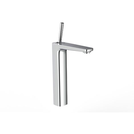 ROCA A5A376DC00 PALS Grifo Monomando Lavabo con Caño Alto Desagüe Click-Clack y Cromo - ref: A5A376DC00