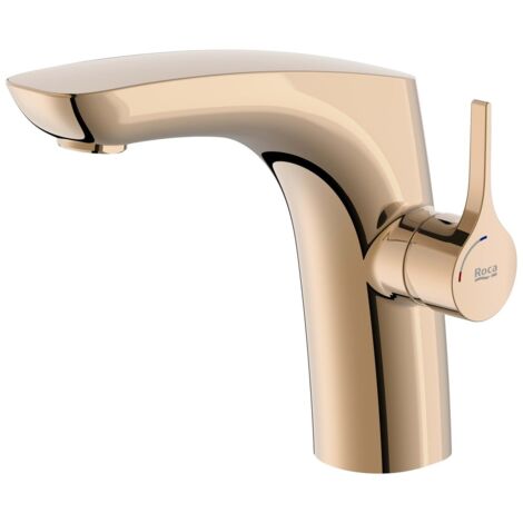 ROCA A5A3B3ARG0 INSIGNIA Grifo Monomando Lavabo con Cold Start Oro Rosa - ref: A5A3B3ARG0