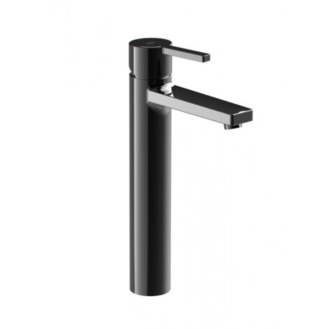 ROCA A5A3B96CN0 NAIA Grifo Monomando Lavabo con Caño Alto Cold Start Negro Titanio - ref: A5A3B96CN0