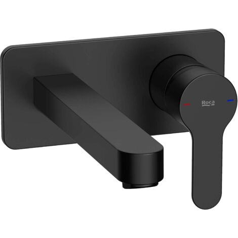 ROCA A5A3L09NB0 L20 Grifo Monomando Empotrable Lavabo Cold Start Negro Mate - ref: A5A3L09NB0