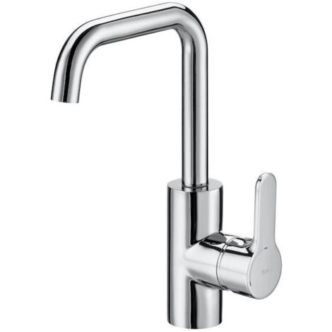 ROCA A5A4009C00 L20 Grifo Monomando Lavabo Maneta Lateral con Desagüe Automático Cromo - ref: A5A4009C00