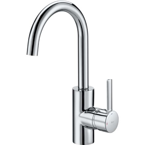ROCA A5A4060C00 TARGA Grifo Monomando Lavabo Alto Maneta Lateral con Desagüe Automático Cromo - ref: A5A4060C00