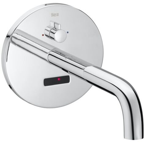 ROCA A5A4602C00 SENTRONIC Mezclador Empotrable Eléctronico Lavabo Mural Cromo - ref: A5A4602C00
