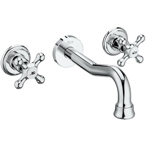 ROCA A5A474BC00 CARMEN Grifo Bimando Empotrable Lavabo Cromo - ref: A5A474BC00