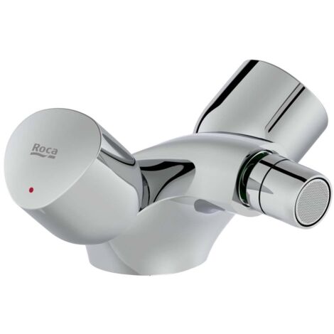 ROCA A5A618EC00 BRAVA Grifo Bimando Para Bidé Con Cuerpo Liso Cromo - ref: A5A618EC00