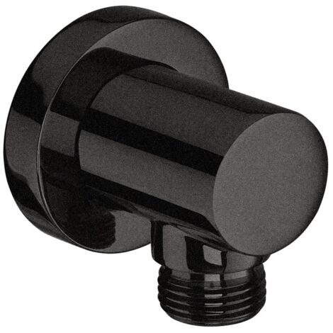ROCA A5B1450NM0 AQUA Toma de Agua de 1/2" para Flexible de Ducha Negro Titanio Cepillado - ref: A5B1450NM0