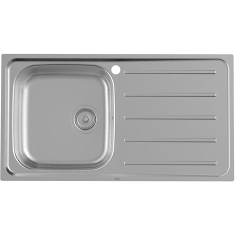 ROCA A873901A01 VICTORIA Fregadero 1 Cubeta Escurridor Derecha 90 cm Acero Inoxidable - ref: A873901A01