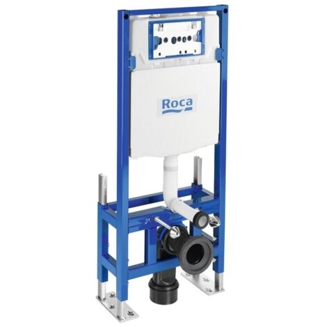 Roca A890077020 Bastidor Cisterna Autoportante Doble Descarga DUPLO WC ONE FREESTANDING Para Inodoro Suspendido. Codo de 90 ø / 110 ø