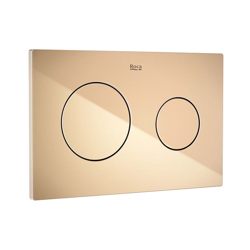 A8901890RG PL10 one dual Placa de Accionamiento Oro Rosado Posterior a 2021 - ref: A8901890RG - Roca