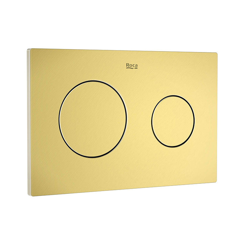 A8901890VA PL10 one dual Placa de Accionamiento Oro Cepillado Posterior a 2021 - ref: A8901890VA - Roca