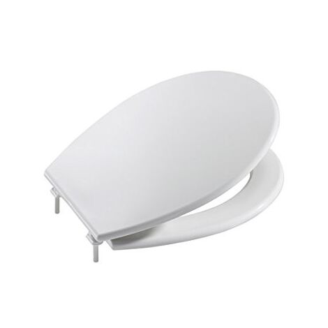 Roca – Abattant adulte en plastique pour WC – Forme incurvée – Fixation facile – Confort et praticité – Collection Victoria
