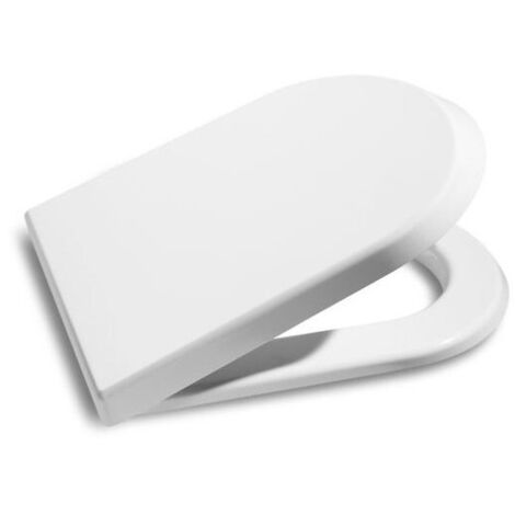 Roca – Abattant WC double – Résine thermodur blanc – Frein de chute silencieux – Confort et durabilité optimisés