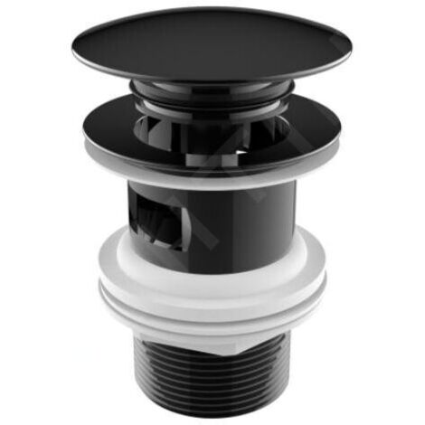 Roca Aqua - Bonde de lavabo, ClickClack, noir titane A5054015CN