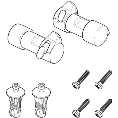 ROCA AV0009800R Kit Fijación Para Asiento Inodoro IN-TANK - ref: AV0009800R