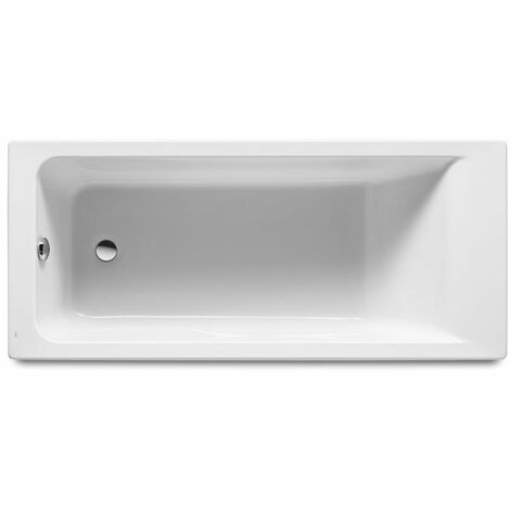 ROCA Bañera acrílica rectangular 150 cm x70 cm - Serie Easy, Blanco