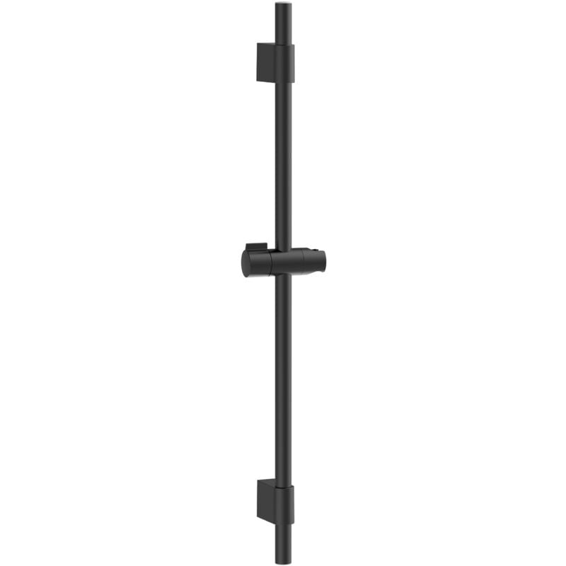 Roca - Barre de douche Sensum 700mm avec support douchette, Noir mat