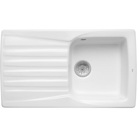 ROCA Beverly/86 Evier Blanc A/Egouttoir Blanc - A366067000