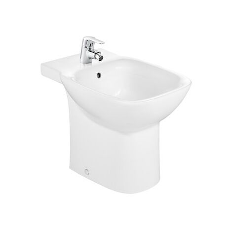 Roca – Bidet sans couvercle carré 400mm – Porcelaine – Compatible avec couvercles DEBBA – Installation au sol