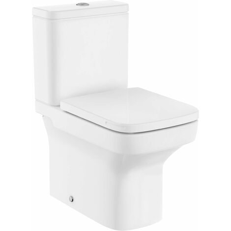 ROCA DAMA COMPACTO Rimless Inodoro Completo - Alimentación SUPERIOR - Asiento: Caida Normal - ref: A34278L000+A341782000+A80178B004