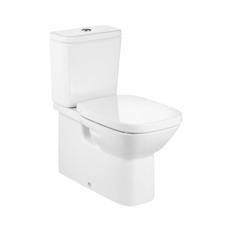 

ROCA DEBBA SQUARE Inodoro Completo Adosado a Pared - Alimentación LATERAL - Asiento: CAíDA NORMAL