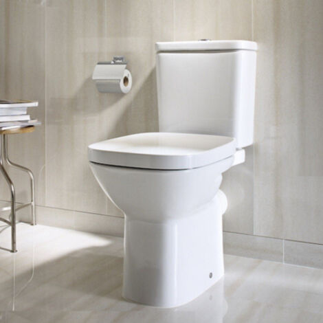 ROCA DEBBA SQUARE Inodoro Completo Salida Pared - Alimentación Lateral - Asiento: Caida Normal - ref: A342997000+A341990000+A8019D000B