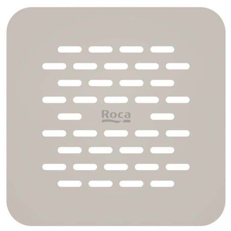 Roca – Grille de vidage en acier inoxydable pour receveur de douche Terran-N – Couleur beige – Résistance à la glissance – Accessoire siphon
