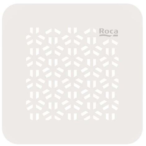 Roca – Grille de vidage en acier inoxydable pour receveur de douche Terran-N – Couleur blanche – Compatible avec siphon – Design moderne