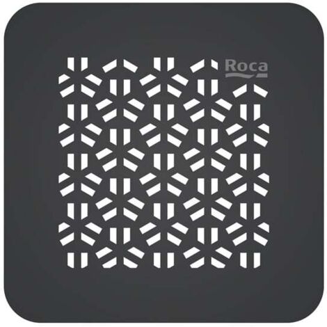 Roca – Grille de vidage en acier inoxydable pour receveur de douche Terran-N – Finition noire – Conçue pour environnements modernes