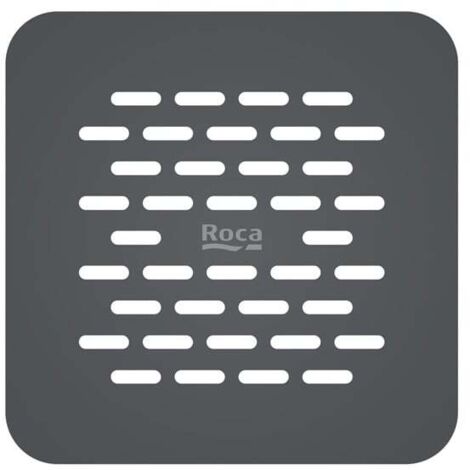 Roca – Grille de vidage en acier inoxydable pour receveur de douche Terran-N – Gris ardoise – Résistante à la corrosion – Design moderne