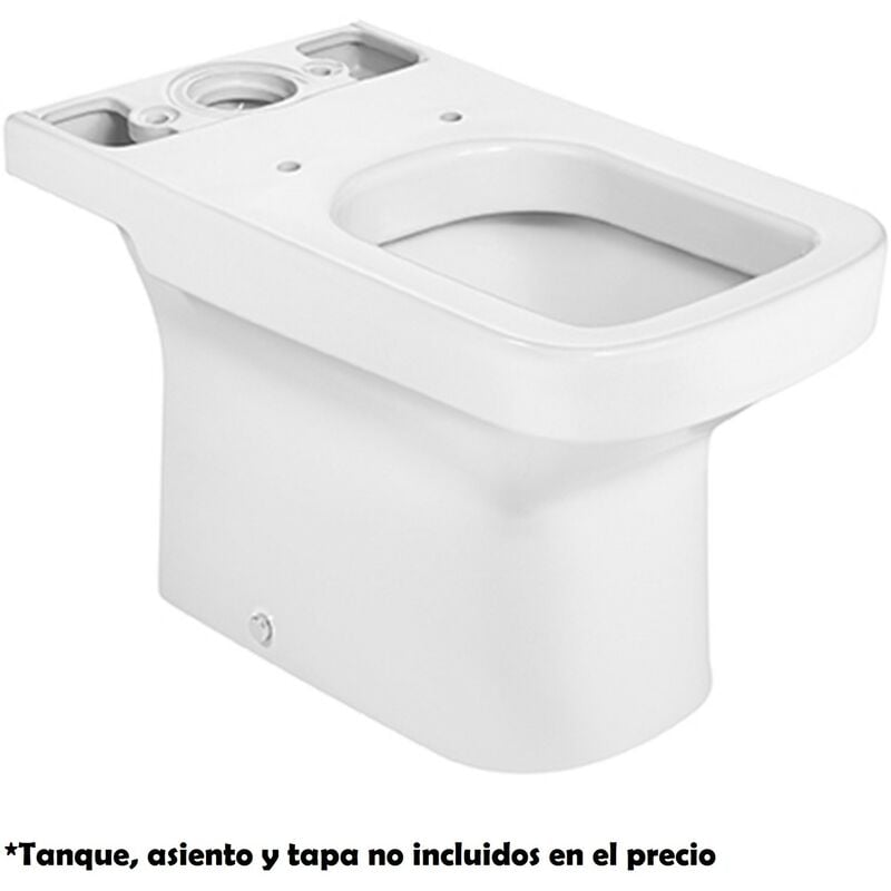 

Taza de inodoro de tanque bajo DAMA - ROCA - Color: Blanco