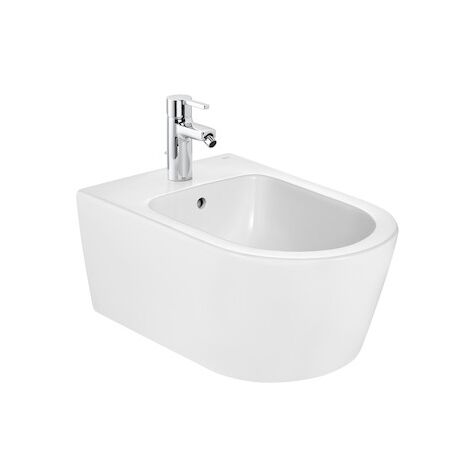 Roca Inspira - Bidet suspendu, avec trop-plein, trou pour robinetterie, blanc A357525000