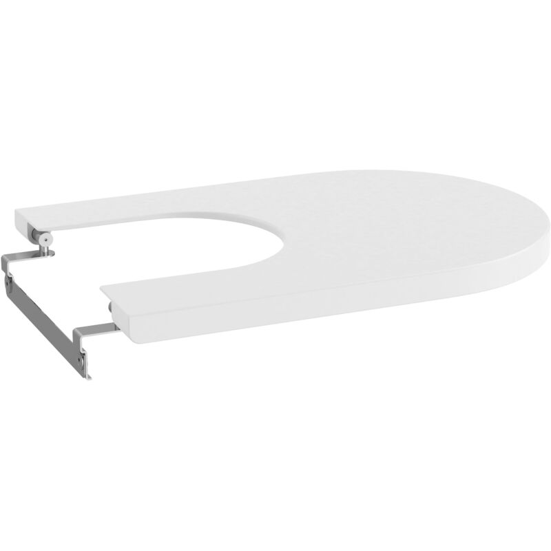 Couvercle de bidet supralit® avec goutte d'eau amortie round inspira Roca Couleur : Blanc