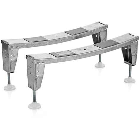 Roca – Jeu de pieds autocollants pour baignoire – Métal – Pour surfaces lisses – Lot de 4 – Référence Contesa