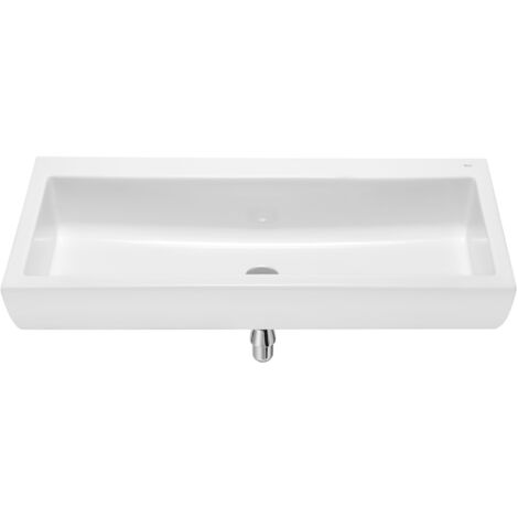 ROCA Lavabo colectivo de porcelana suspendido - Serie Access , Color Blanco