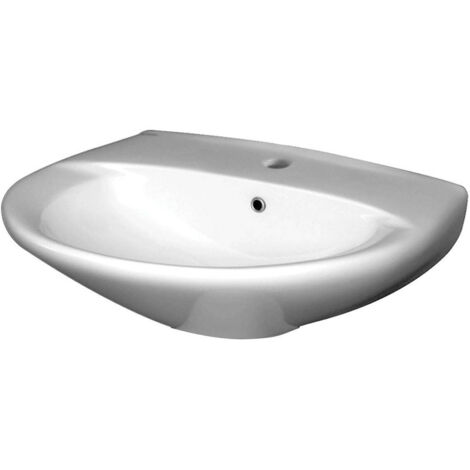 Roca - Lavabo in ceramica 63x51 cm - Colore: Bianco - Serie: Christina