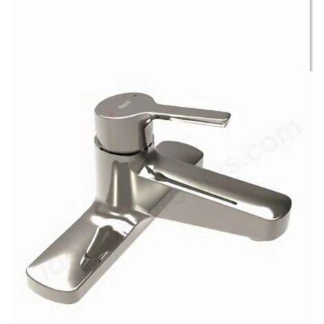 Roca Malva Deck Mounted Chrome Finish Modern Style Single Lever Bath Filler Tap