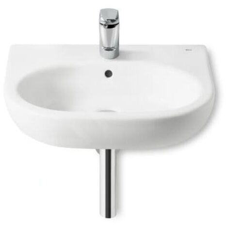 Roca Meridian - Lavabo 550x460 mm, avec trop-plein, trou pour robinetterie, blanc A327243000
