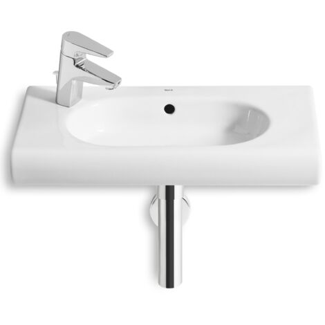 Roca Meridian - Lave-mains 600x320 mm, avec trop-plein, trou pour robinetterie, blanc A32724X000