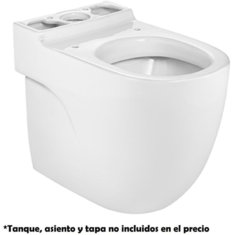 Cuvette murale à hauteur de confort avec double sortie pour wc à réservoir bas meridian Roca