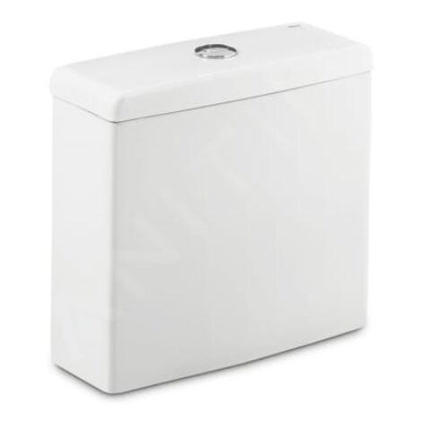 Roca Meridian - Réservoir de toilette, DualFlush, alimentation par le bas à gauche, blanc A341240000