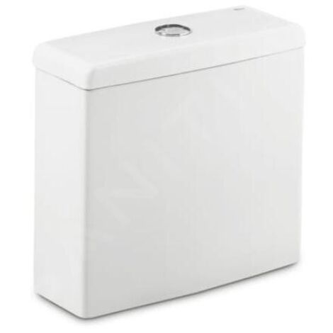 Roca Meridian - Réservoir de toilette, DualFlush, alimentation par le bas à gauche, blanc A34124H000