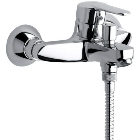 Roca – Mitigeur bain douche mural – Finition chrome – Entraxe 150 mm – Inverseur automatique pour passage bain/douche