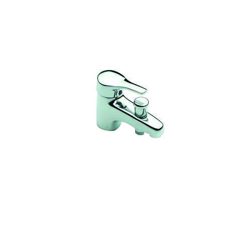 Roca – Mitigeur de baignoire monotrou – Finition chrome – Design moderne et épuré – Pour salle de bains élégante