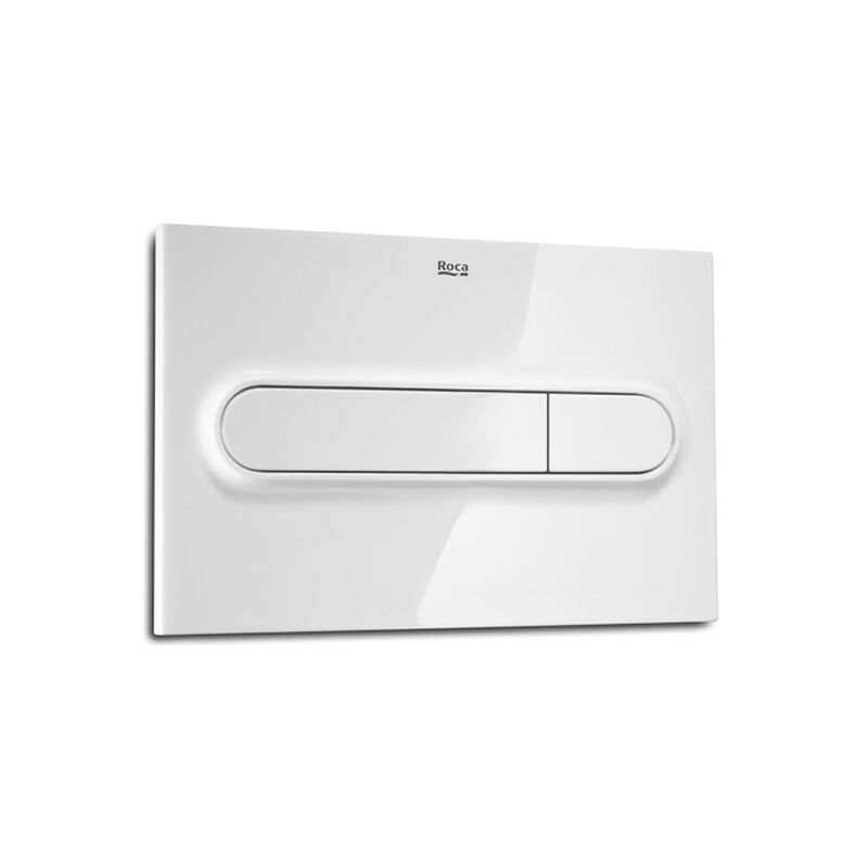 PL1 Dual Toilet Flush Plate - White - Roca