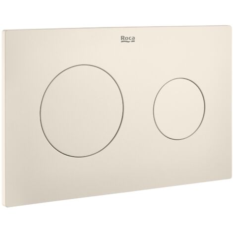 Roca – Plaque de commande WC à double chasse d'eau – Finition mate – Dimensions 250x160mm – Installation sans outil – Pour espaces publics